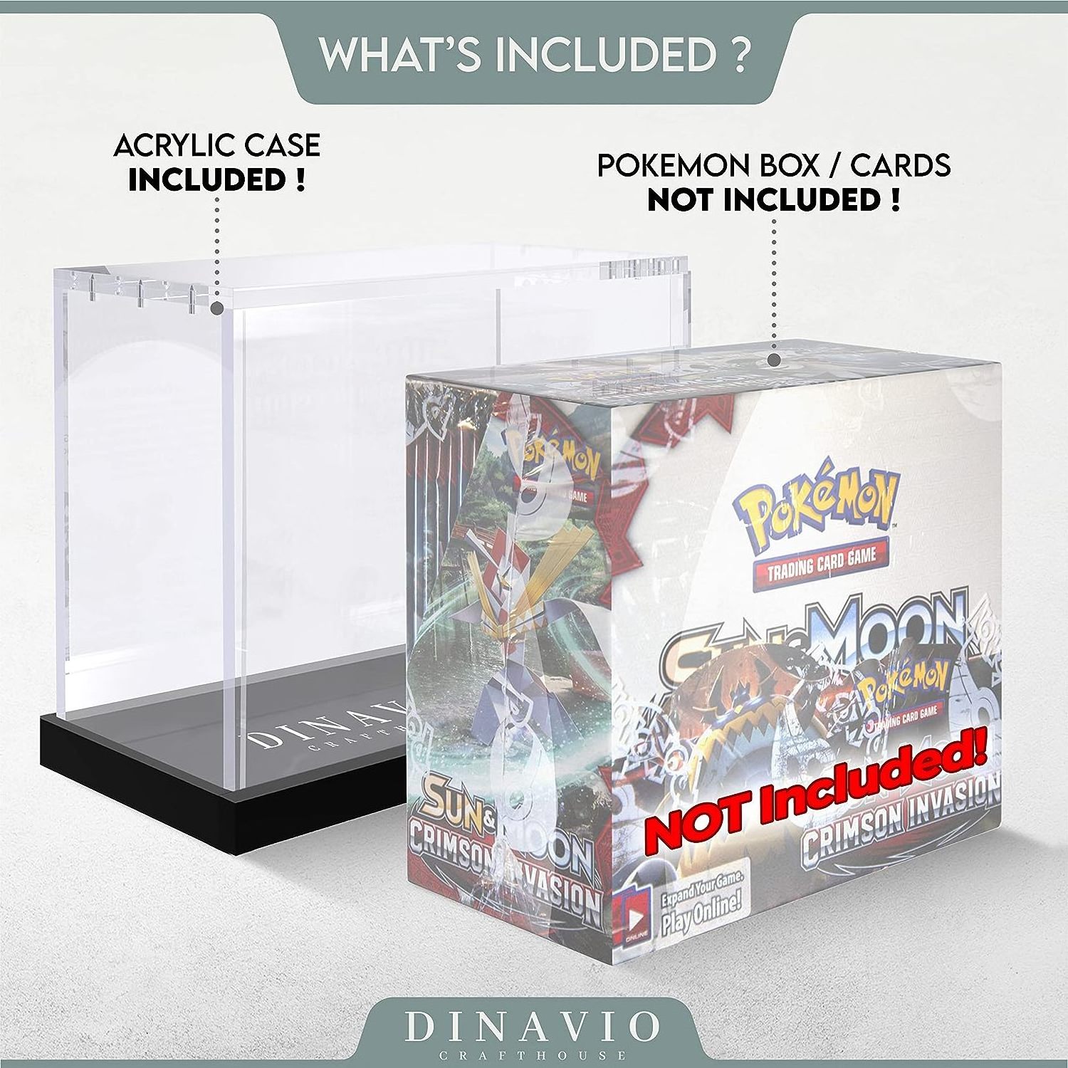 Custom Strong Magnet Uv Clear Acrylic Pokemon Etb Display Case Evolutions Booster Box Protector For Pokemon Etb