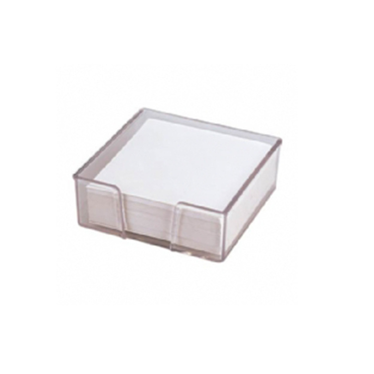 Personalized Logo Printing Square Acrylic Memo Pad Holder