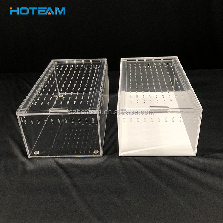 Acrylic Terrarium Box Reptile & Amphibian Transparent breeding box for Snake Lizard Turtle Spider Reptile Combination Terrarium