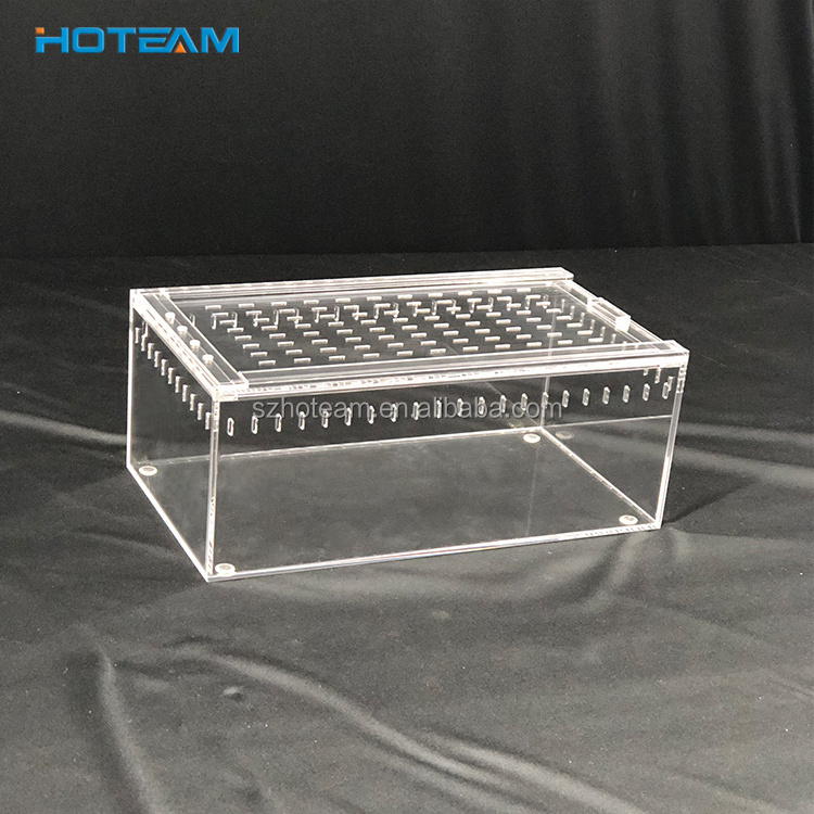 Acrylic Terrarium Box Reptile & Amphibian Transparent breeding box for Snake Lizard Turtle Spider Reptile Combination Terrarium