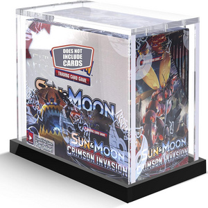 Custom Strong Magnet Uv Clear Acrylic Pokemon Etb Display Case Evolutions Booster Box Protector For Pokemon Etb