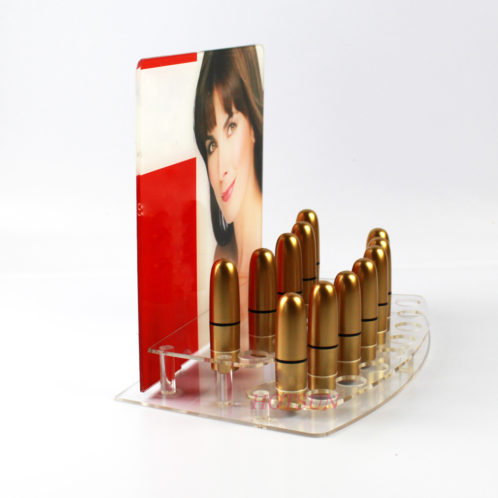 Detachable Lipstick Display Stand Acrylic Cosmetic Display Shelf