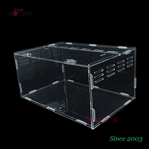 Acrylic reptile terrarium clear acrylic reptile display cases