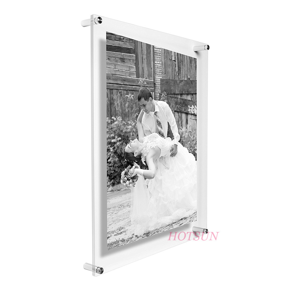 Large Size A0 Picture Frame Wall Mounted Screw Clear Acrylic Poster Frames