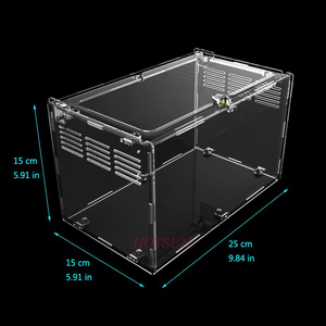 Free of Glue Acrylic Pet Cage Bird Cage Flat Package Acrylic Reptile Terrarium