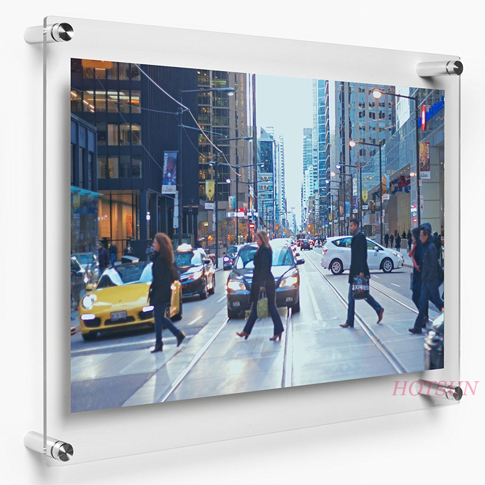 Large Size A0 Picture Frame Wall Mounted Screw Clear Acrylic Poster Frames