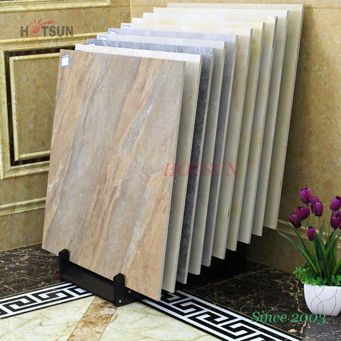 Black Color Foamed Board Display Stands for Tiles Ceramics Tiles Display Racks