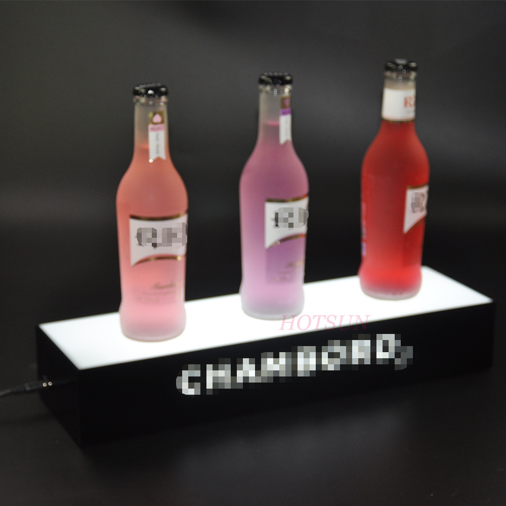 Lighting UP RGB Color Beer Bottle Glorifier LED Acrylic Wine Bottle Display