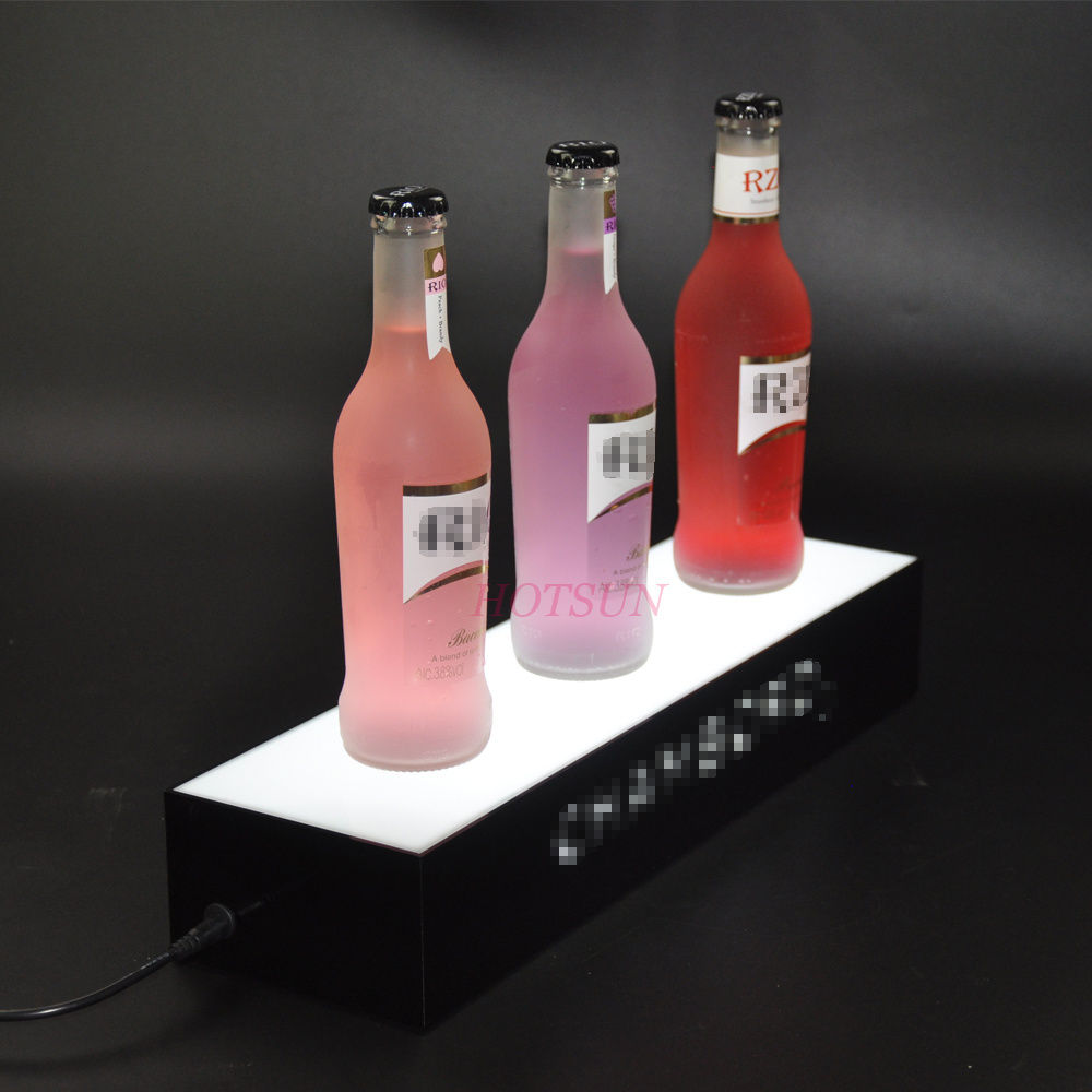 Lighting UP RGB Color Beer Bottle Glorifier LED Acrylic Wine Bottle Display