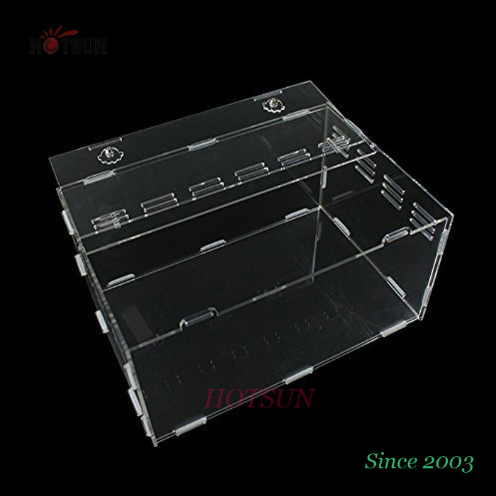 Acrylic reptile terrarium clear acrylic reptile display cases