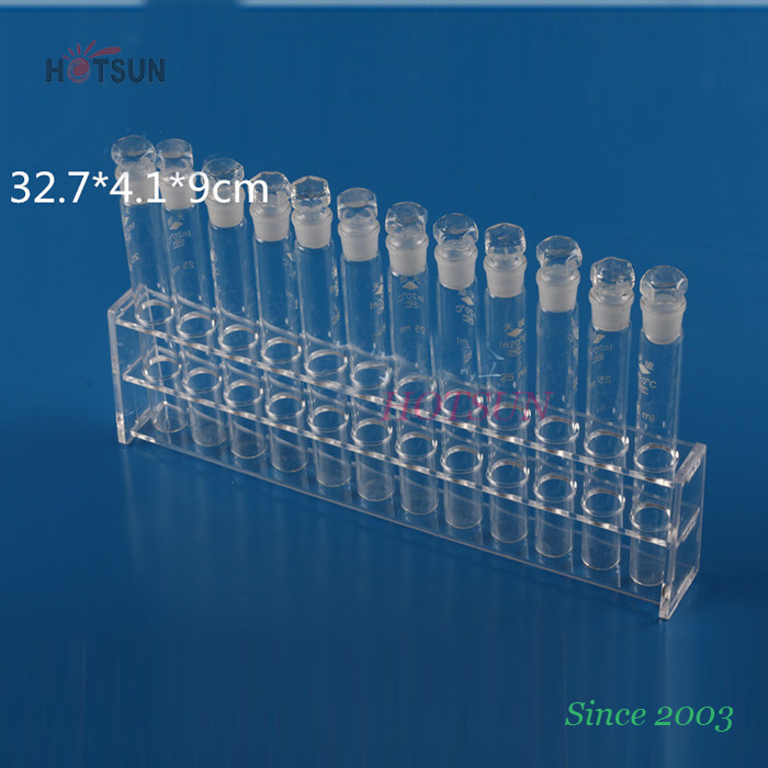 12 Holes Clear Color Tube Display Standing Acrylic Test Tube Display Rack Acrylic Test Tube Holder