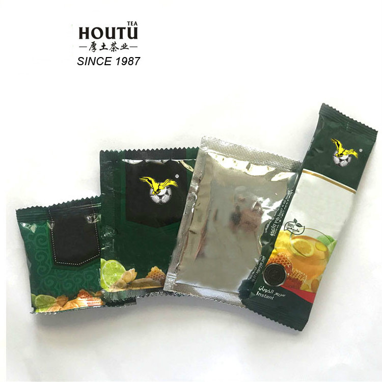 Lemon Ginger Honey Flavor Herbal Tea Sachet Packaging Sweet Health Tea Powder Drink Instant Tea Bags