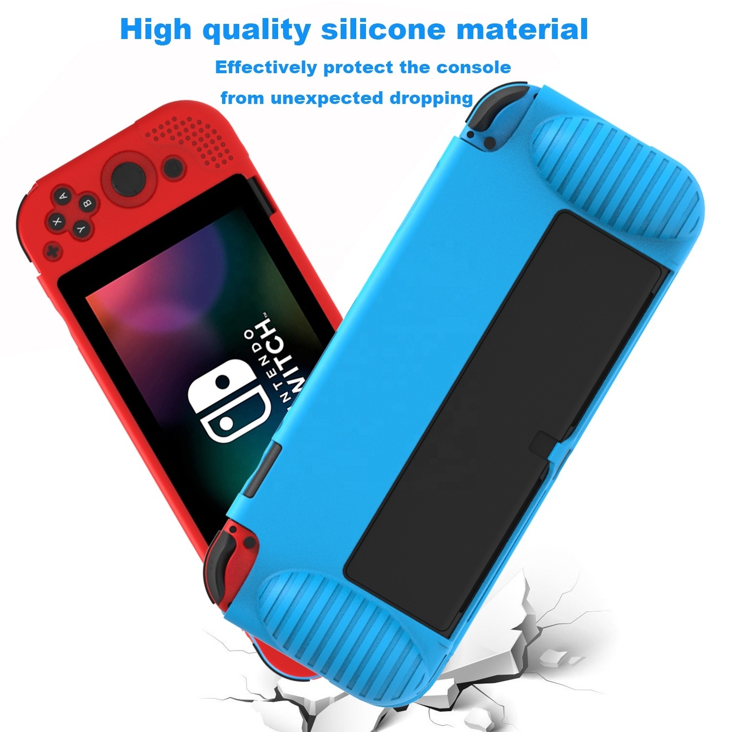 silicone case shell for nintendo switch oled,color box silicone cover nintendo switch,bintendo switch oled case