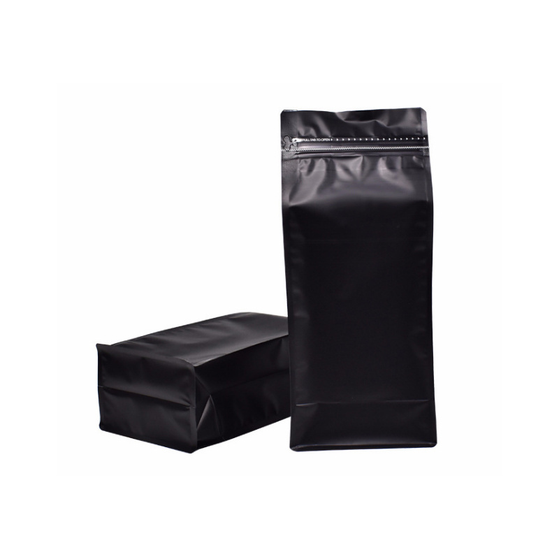 Matt White/Black/ Silver Metallic Coffee Bag With One-way Valve Self Standing Zipper Bags