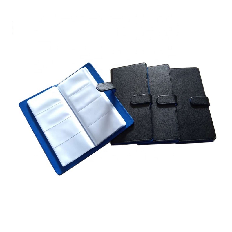 PU leather business card holder book note holder