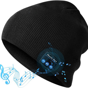 New Earphone Wireless Beanie Knit Hat Headphones Smart Knitted Hat for Men Women