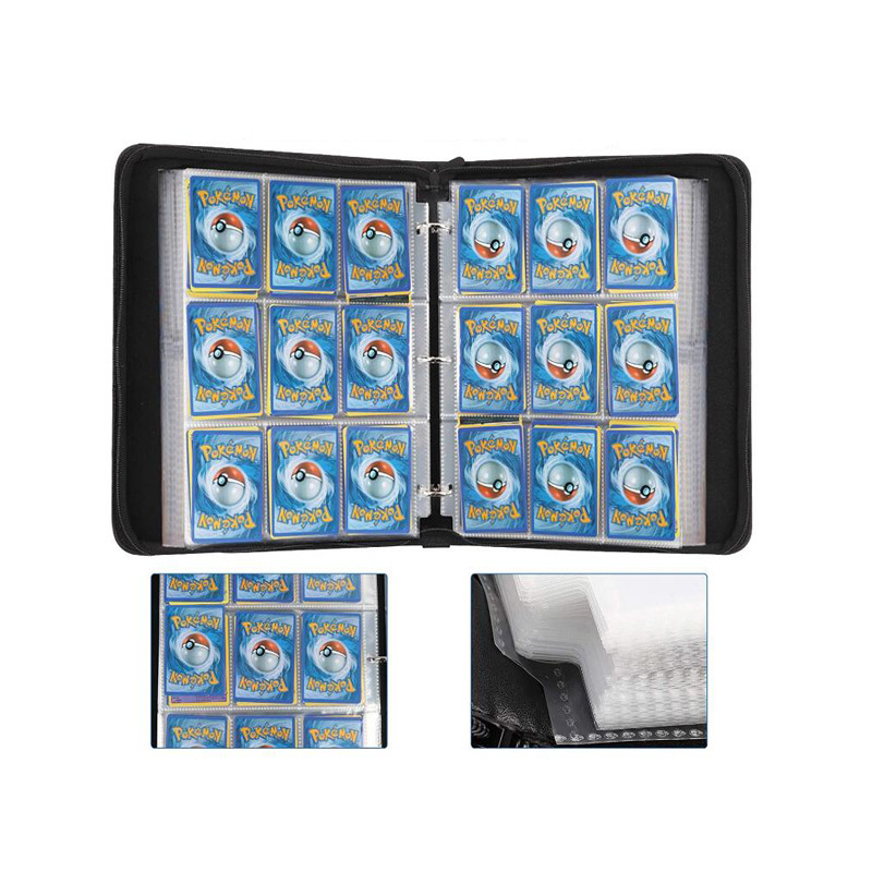 Trading Card Carrying Case Folder Organizer Card Binder With Sleeves 50 Premium 9-Pocket Pages