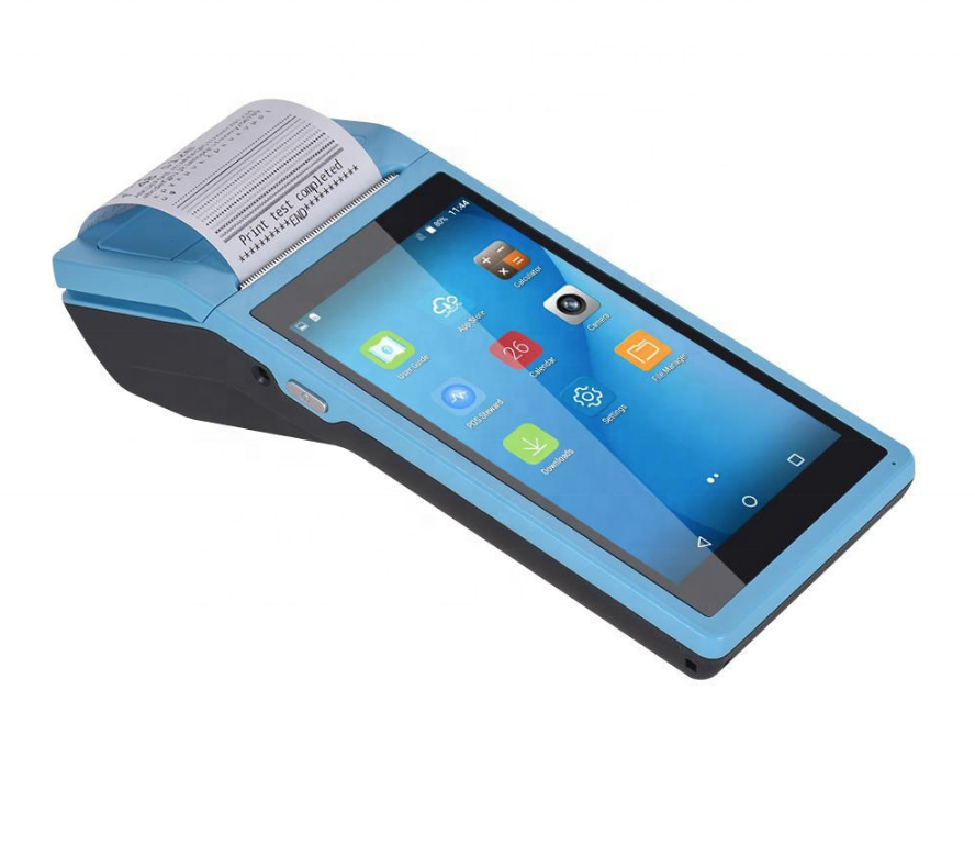 Mini touch pos terminal car parking system payment collection android pos ticket printer machine