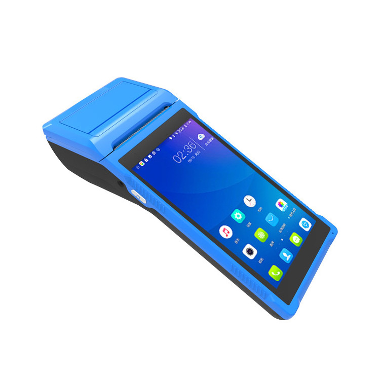 Mobile Handheld Android Touch Screen Pos System NFC Car Park Ticketing Management Pos with Built In Printer