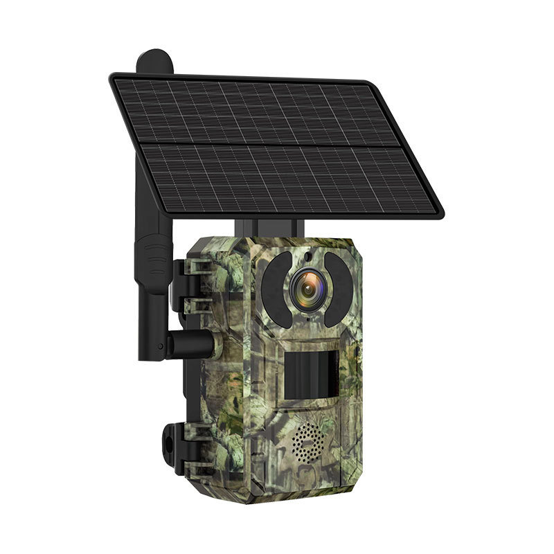 4G LTE Cellular IP66 Outdoor 2K 4MP Hunting Trail 4W Solar Panel 7800mAh Battery Wildlife Night Vision PIR Motion Camera