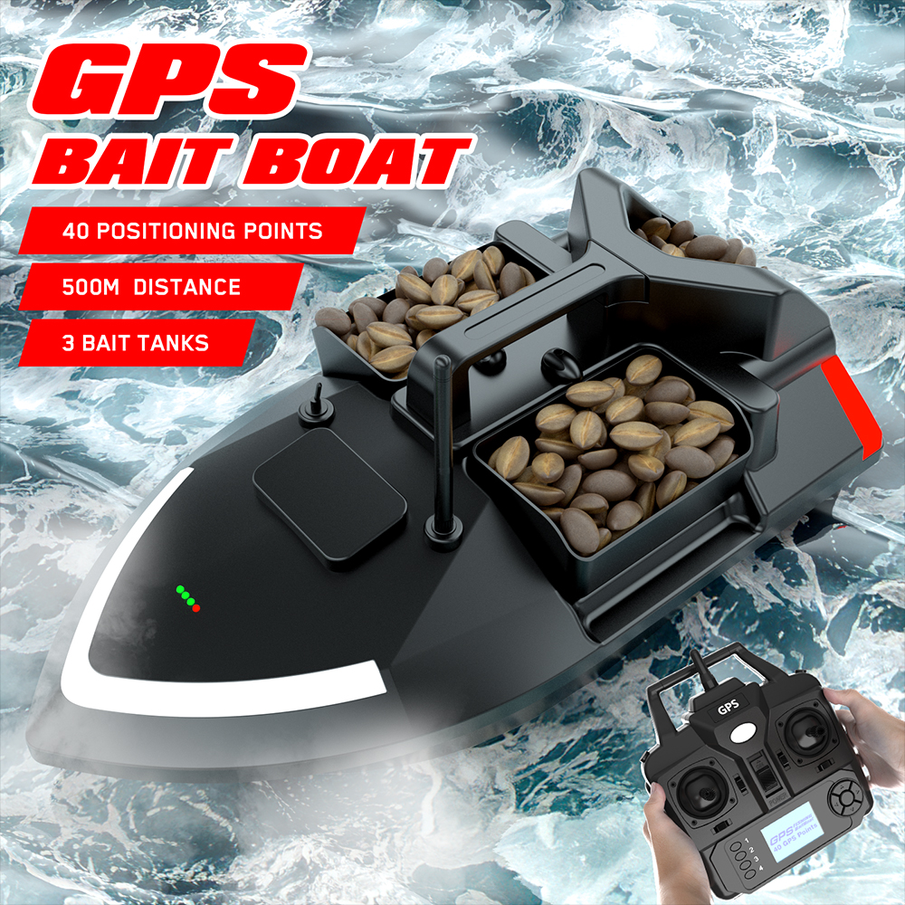 Flytec V020  GPS intelligent Smart automatic return RC remote bait boat for fishing