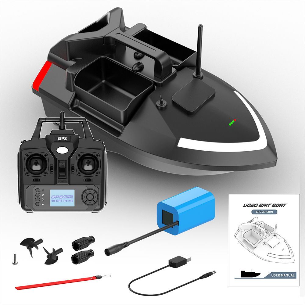 Flytec V020  GPS intelligent Smart automatic return RC remote bait boat for fishing