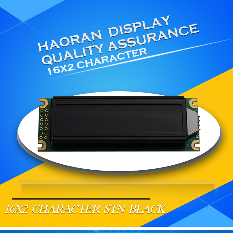 16x2 character black background white font LCD display FSTN module 1602 character lcd screen Black lcd display module