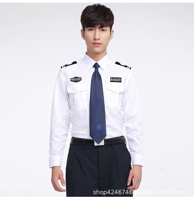 Security Wear Summer Security Work Clothes Men And Women Spring And Autumn Long-Sleeved Shirt Summer Security Uniform