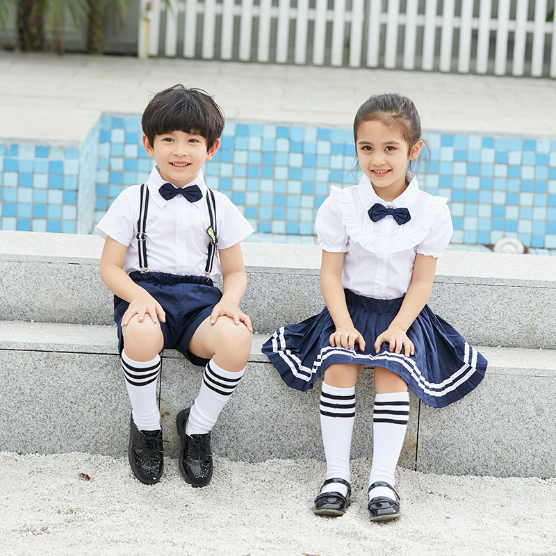 Custom Unisex  Summer  Performance School Uniform For Primary School/Middle School Children   Suits