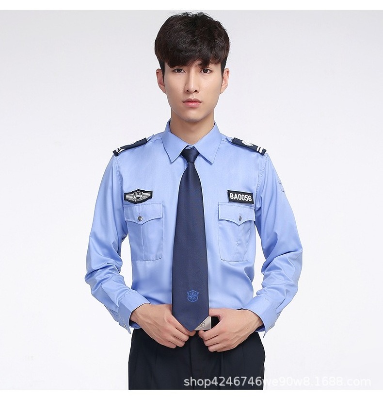 Security Wear Summer Security Work Clothes Men And Women Spring And Autumn Long-Sleeved Shirt Summer Security Uniform