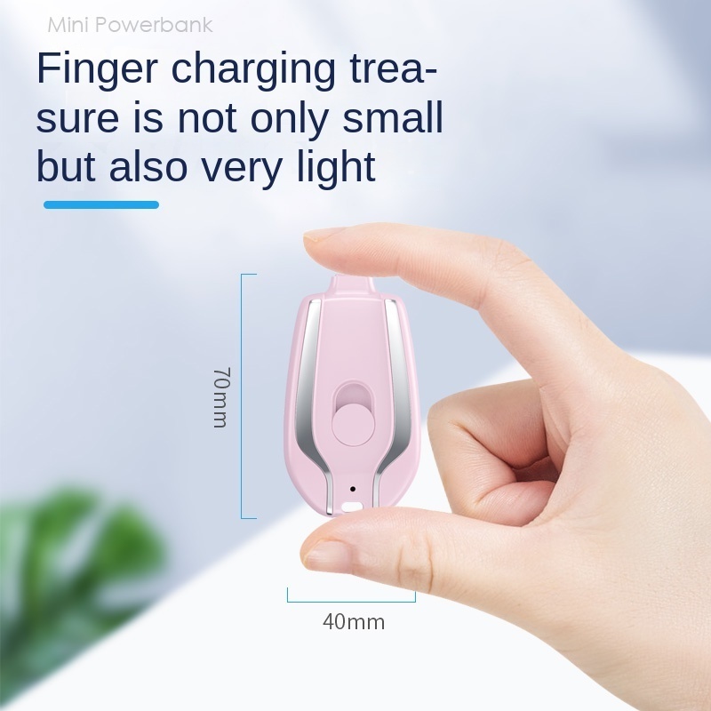 New Emergency Power Bank Pocket Charger 1500mah Power Bank Ultra-thin Keychain Mini Phone Charger Business Gift OEM TYPE-C