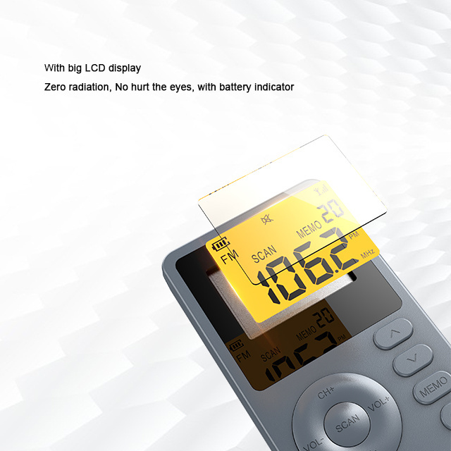 P10 2 Band Radio with Mp3 Player Am/fm Radio Mini Audio Card New Portable Player Walkman Rechargeable Radio