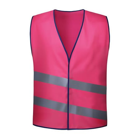 Kids Pink Safety vests Hi Vis Reflective Safety Vest for children kids on bike