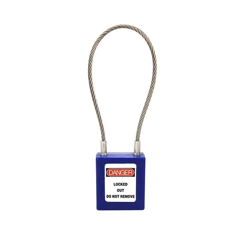 Customized ABS Industrial Lock Out Safety Cable Padlock