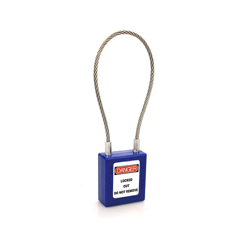 Customized ABS Industrial Lock Out Safety Cable Padlock