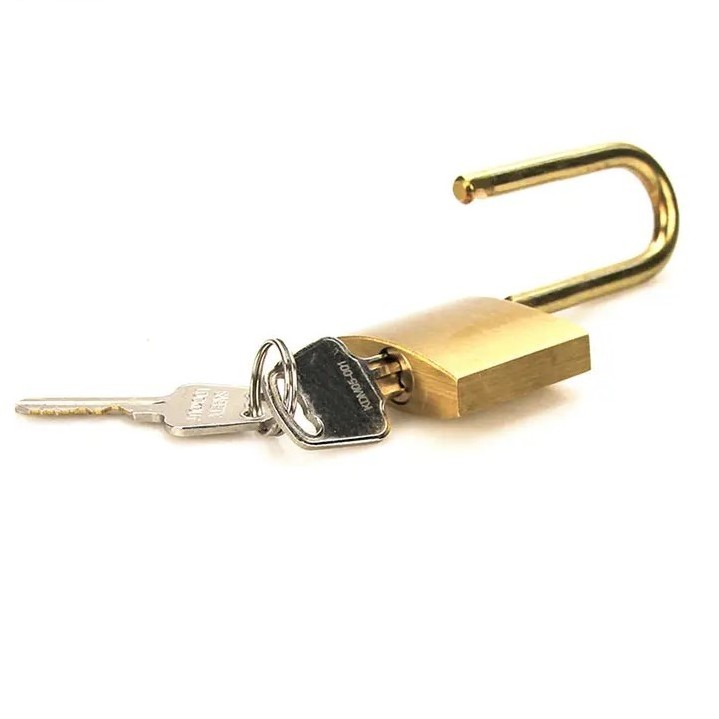 Steel Shackle Security Brass 38mm Safety Padlock