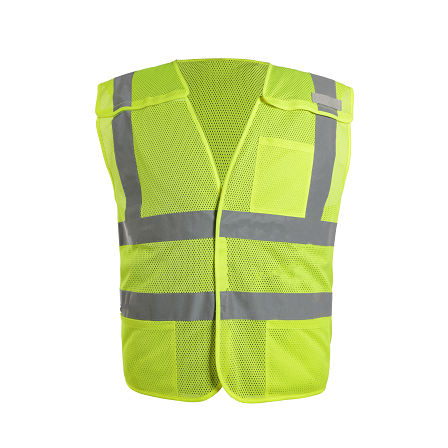 Safty Jackets  High Visibility  Volunteer Polyester Safety Vest WIth 3 Pockets