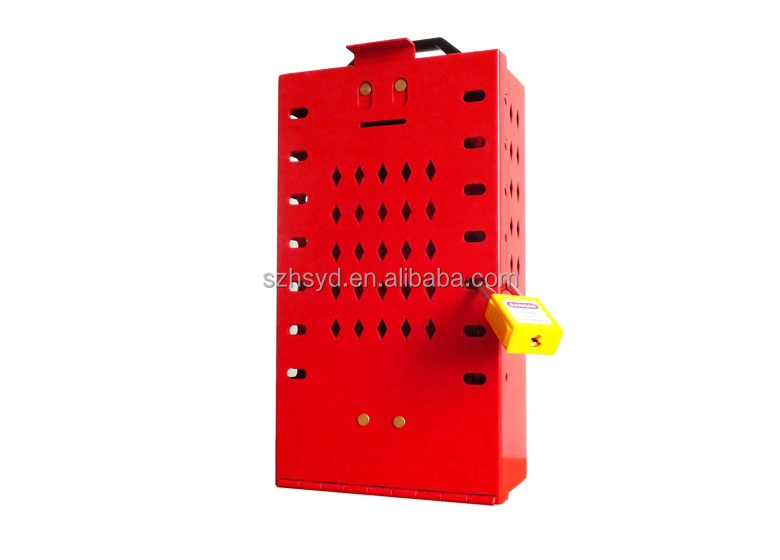 Master Lock Latch Tight RED Group Box, Portable or Wall Mnt