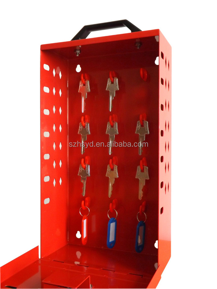 Master Lock Latch Tight RED Group Box, Portable or Wall Mnt