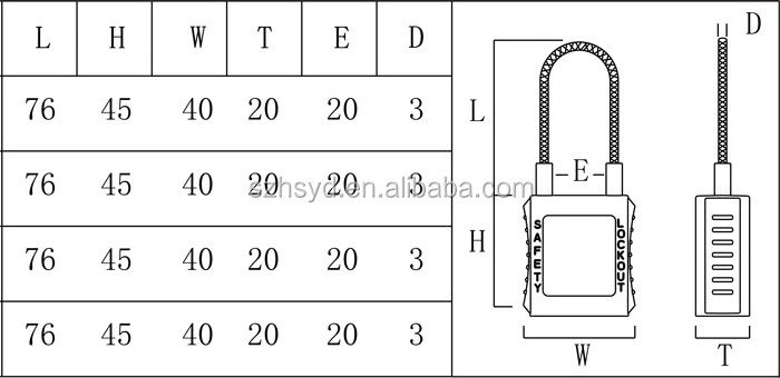 Histay small stainless steel wire shackle marine padlocks not for door locks