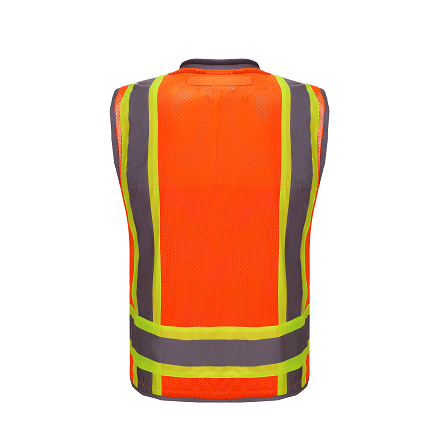 Unisex Orange Reflective Vest  Reflective Safety Vest Clothing Construction Vest With Reflective