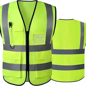 Safety Vest Green Hot Sale Security Traffic Warning Reflective Safety Vest