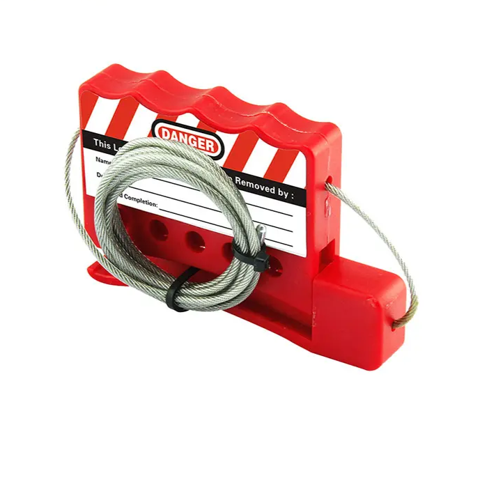 Safety Insulation Universal  lockout Adjustable Cable Lockout Device for industry