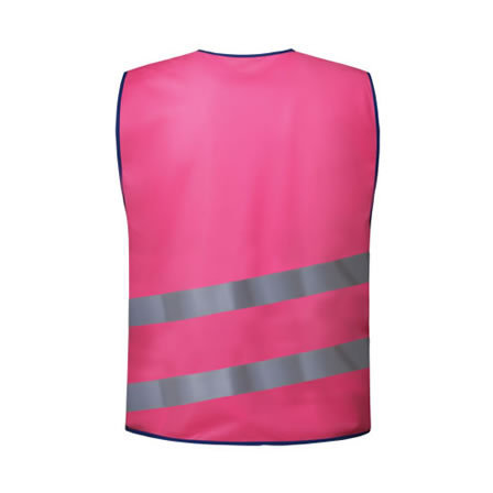 Kids Pink Safety vests Hi Vis Reflective Safety Vest for children kids on bike