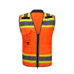 Unisex Orange Reflective Vest  Reflective Safety Vest Clothing Construction Vest With Reflective