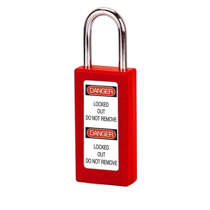 High-Security ABS Long Body Safety Padlock  Long Lock Body Abs Security  Lock Out Safety Padlock