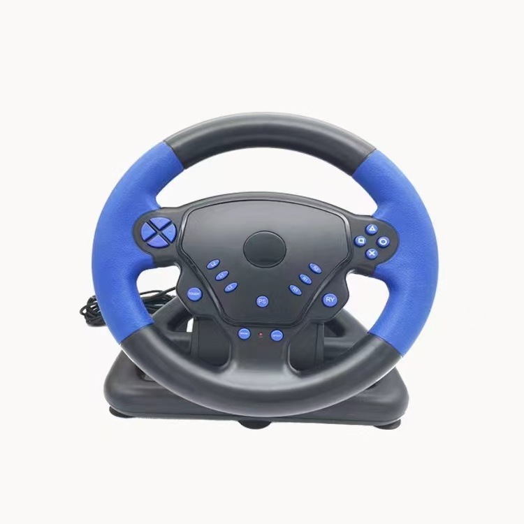 Hot Selling Wholesale Gaming Racing Steering Wheel With Pedal And Gear Stick For P3 P4 Android PC