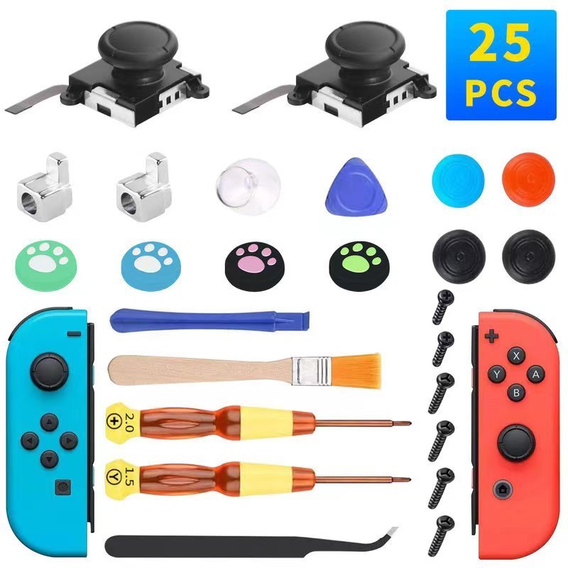 Joy Controller 3D Analog Disassemble Tool Kit 3D Rocker Repair Kit For Nintend Switch Thumb Sticks Replacement Accessories