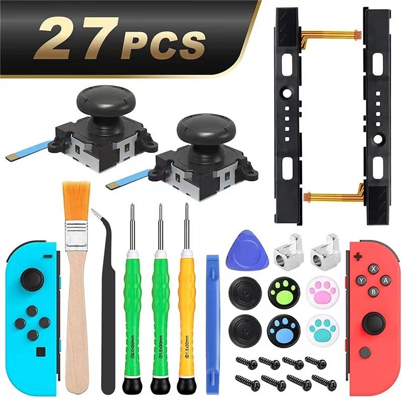 Joy Controller 3D Analog Disassemble Tool Kit 3D Rocker Repair Kit For Nintend Switch Thumb Sticks Replacement Accessories