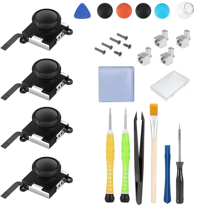 Joy Controller 3D Analog Disassemble Tool Kit 3D Rocker Repair Kit For Nintend Switch Thumb Sticks Replacement Accessories